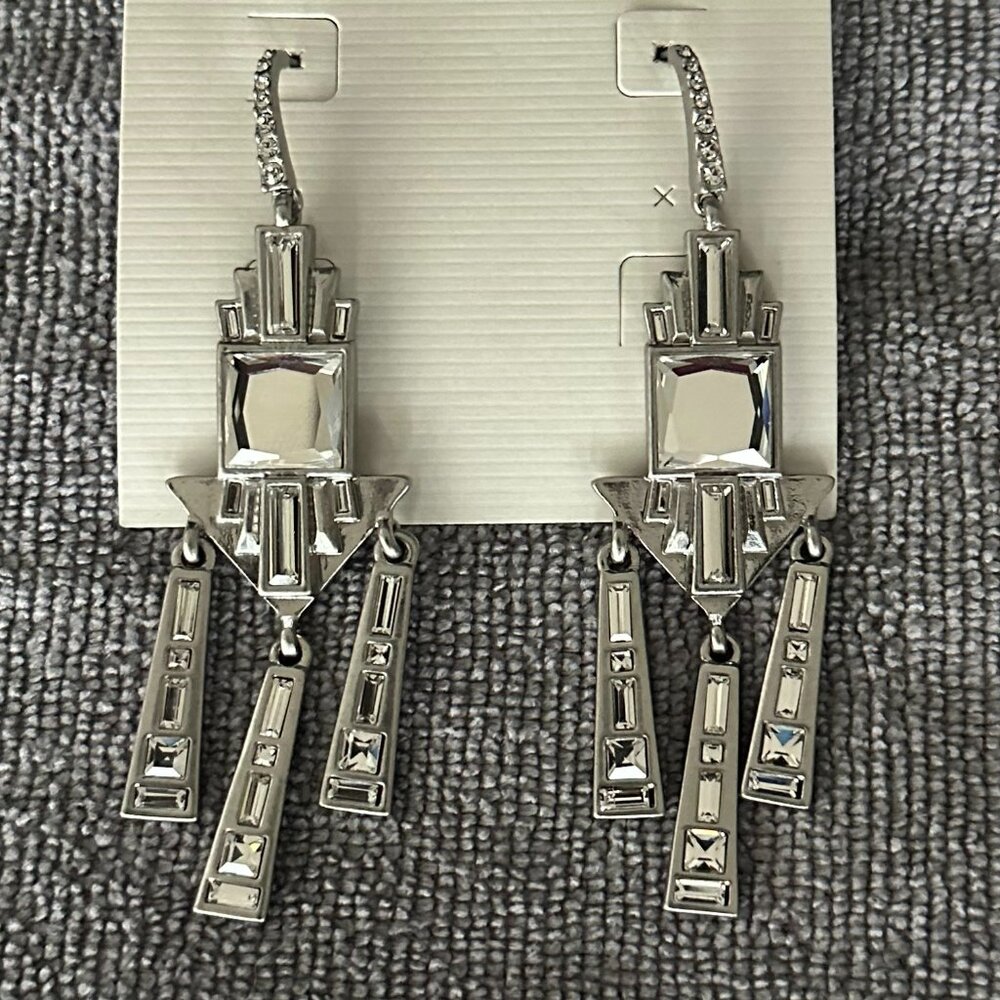 Art Deco chandelier earrings Lia Sophia